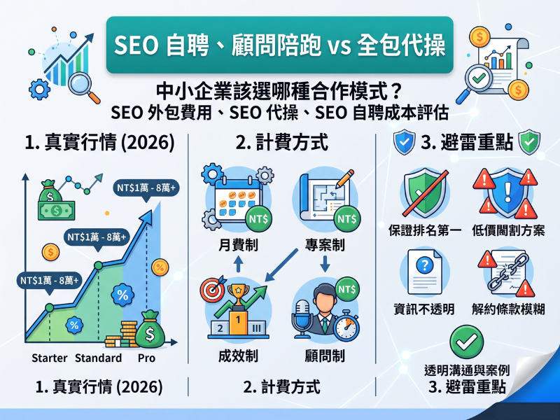 SEO 自聘與外包成本比較